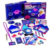 GirlZone Ensemble d'Écriture pour Agent Secret Ultime, Papeterie pour Enfants et Kit Espionnage avec Accessoires d`Agent Secret - Idées Cadeaux Fille 6 ans Ultimate Secret Agent Writing Set