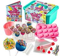 GirlZone Kit de Cake Pops Craze pour Enfants, Baton Sucette Pop Cake, Moule Cupcake Silicone et plus Encore dans ce Kit Pâtisserie pour Enfants - Cadeau Fille 10 ans