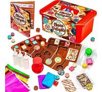 GirlZone Kit de Fabrication de Petits Délices au Chocolat, Chocolate Factory pour Fabriquer Sucette Chocolat Enfant - Atelier Chocolat Enfant et Cadeau Fille 10 ans Little Choco Delights Maker Kit