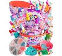 GirlZone Kit de Slime Ma Petite Tarte Mignonne, Slime Déjà Fait, Boite à Slime et Butter Slime pour la Fabrication Slime - Kit de Bricolage My Cutie Pie Slime Kit