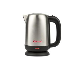 Girmi BL34 Bouilloire Électrique 1,7L, 2200W, Arrêt de Sécurité, Protection contre la Surchauffe, Base 360°, Filtre Amovible