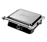 Girmi BS44 Poêle à frire effet piétravère, corps inoxydable, plaques 29,3 x 23 cm