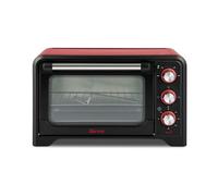 Girmi FE20 Four électrique 20L avec grill 1380W Noir et Rouge Convection 100-230°C