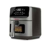 Girmi FG27 Friteuse à air, 4,2 litres, 1400 W, écran numérique, 8 programmes, minuterie, 80-200 °C, BPA/PFOA Safe, livre de recettes inclus.