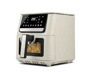 Girmi FG84 Ecofrit Crisp Friteuse à air 6,5 l 1700 W Affichage numérique 8 programmes Démarrage prématuré Plateau surélevé Minuterie Température réglable BPA/PFOA Safe Livre de recettes inclus