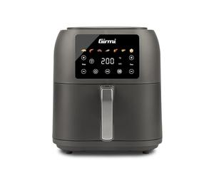 Girmi FG92 Friteuse à air Ecofrit Deep, capacité XXL 8 litres, 1700W, BPA-PFOA Safe, récipient antiadhésif, Affichage numérique avec 7 programmes, Bouton de sécurité, Livre de recettes inclus