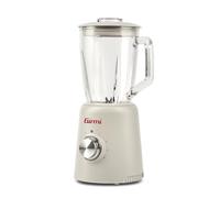Girmi FR93 Blender, 1000 W, 4 vitesses, 1,5 l, 6 lames en acier inoxydable, gobelet en verre, fonction shake glace, blanc