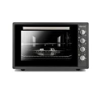 Girmi Four électrique à convection FE58 – 58 L, 1800 W, 300°C, tournebroche, gris anthracite