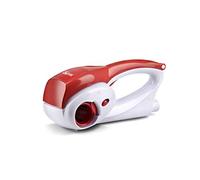 Girmi GT02 Râpe Rechargeable, 12W, 2 Patin à Roulettes INOX, Blanc/Rouge