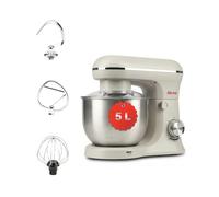 Girmi IM21W Robot pâtissier 5 L, 1500 W max, 10 vitesses + Pulse, Gesso