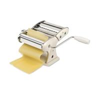 Girmi IM92 Machine à Pâtes, Corps en Inox, 7 Niveaux d’Épaisseur, 3 Formats de Pâtes, Rouleaux en Aluminium, Couleur Crème