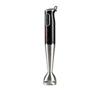 Girmi MX03 Mixeur plongeant, 400 W, moteur DC, Tige inox 19 cm amovible, Lames en acier inoxydable, 2 vitesses, Design ergonomique, Noir-Acier
