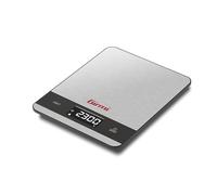 Girmi PS05 Balance de Cuisine Électronique, Précision 1 g - 5 Kg, Plateau Inox, Écran Haute Luminosité, Arrêt Automatique, Fonction Tare, Indicateurs d’Erreur, Affichage 50 X 22 mm