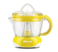 Girmi SR02 Presse-agrumes électrique, 25 W, 700 ml, jaune-blanc | Double cône pour oranges et citrons, rotation bidirectionnelle, facile à nettoyer