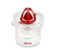 Girmi SR05 Presse-agrumes, 25 W, Capacité 500 ml, Grille filtrante, Double cône de pressage, Entièrement démontable et facile à nettoyer, Blanc/Rouge