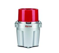 Girmi TR20 Hachoir, 600 W, Capacité 250 ml, Lames en Titane, Compatible Lave-Vaisselle, Système de Sécurité, Gris/Rouge
