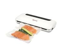 Girmi VT52 Machine à emballer sous vide, 100 W, 4 mm, puissance sous vide, 70 kPa, panneau de commande Soft Touch, fonctionnement automatique, 5 sacs (20 x 30 cm), blanc