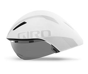 Giro Aerohead MIPS Aero/Tri Casque de vélo - Blanc/Argent, S 51-55cm