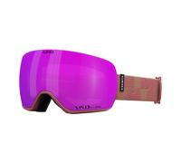 Giro Article II Goggles de ski - Snowboard Goggles for Men Women and Youth - Dusty Rose Linocut Sangle avec des lentilles infrarouges roses / viv