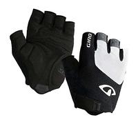 Giro Gants de vélo Bravo en gel – Blanc/Noir – Taille S