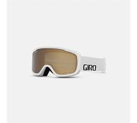 Giro Buster Youth Snow Goggle - White Wordmark Strap with Amber Rose Lens