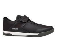 Giro Chamber III Chaussures VTT Légères et Fines, Transfert de Puissance Optimal, Fermeture Velcro, Semelle Caoutchouc Sensor, Plaque DH Compatible SPD, Recul Optimisé 10 mm,Black, Taille : 42.5