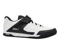 Giro Chamber III Unisex MTB Chaussures Vélo, Transfert Puissance Optimal, Fermeture Velcro, Semelle Caoutchouc Sensor, Plaque DH Compatible SPD, Recul Optimisé 10 mm, Couleur : White, Taille : 44