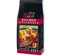 giRo Charbon de bois pour grillades Charbon de bois de hêtre de qualité supérieure 10kg