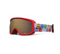 Giro Chico 2.0 Faces - AR40 Lunettes De Ski Enfant, Protection Et Confort, Double Lentille Antibuée, Compatible Casques Crue Mips Et Spur Mips, Multicolor With Rose Accent, Taille : OS