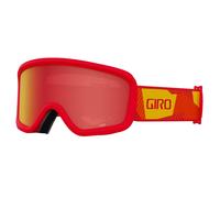 Giro Chico 2.0 Toddler Ski Goggles - Snowboard Goggles For Kids Boys and Girls - Red Geo Camo Strap avec Amber Scarlet Lens
