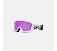 Giro Chico 2.0 Toddler Ski Goggles - Snowboard Goggles For Kids Boys & Girls 2-4 - Sangle de zoom blanc avec un objectif rose ambr