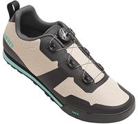 Giro Femme Tracker W Chaussure de Cyclisme de Montagne, Sandstone Screaming Teal, 41 EU