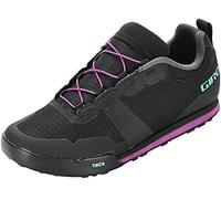 Giro Femme Tracker W Fastlace Chaussure de Cyclisme de Montagne, Black Throwback Purple, 42.5 EU