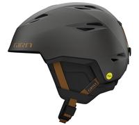 Giro Grid MIPS Casque Mixte-Adulte, Gris métallisé/Marron, M