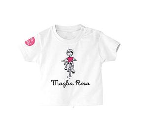 Giro Italia T-Shirt, MIxte bébé, Maglia Rosa, Blanc, 6-12 mois (68-74cm)