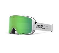 Giro Method Lunettes de ski et de snowboard Taille unique | Vivid Zeiss, vision EXV, anti-buée, compatible OTG, compatible avec le casque | Couleur : blanc empilé - Verres : émeraude/infrarouge