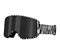 Giro Method Ski Goggles - Snowboard Goggles for Men Women & Youth - Black and White Animal Strap w / Vivid Jet / Vivid Infrared Lenses