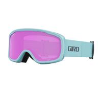 Giro Moxie Ski Goggles - Snowboard Goggles for Women and Youth - Light Mineral Thirds With Amber Rose / Yellow Lens