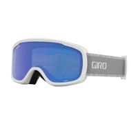 Giro Moxie Ski Goggles - Snowboard Goggles pour les femmes et les jeunes - Sangle de chute blanche / gris avec des objectifs gris cobalt / jaune