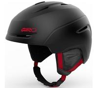 Giro Neo Casque de ski et snowboard - Noir mat - Rouge - Taille M (55,5-59 cm)