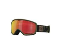 Giro Ringo Ski Goggles - Snowboard Goggles for Men Women & Youth - Trail Green Cloud Dust Strap avec des lentilles vives