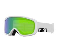 Giro Roam Masque de ski pour adulte avec sangle Wordmark blanche et verres vert loden