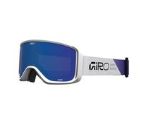 Giro Sagen Angles Goggle Performance Pour Station Et Bike-Park, Lentilles Cylindriques, Vue Périphérique EXV, Mousse Triple-Couche Ultra-Luxueuse, Design Minimaliste,White/Grey Cobalt, Taille : OS
