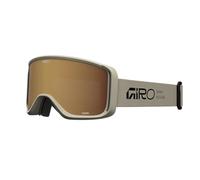 Giro Sagen Stacked Goggle Performance Pour Passionnés De Station Et Bike-Park, Lentilles Cylindriques Claires, Vue Périphérique EXV, Mousse Triple-Couche Luxueuse,Tan with Gold Accent, Taille : OS