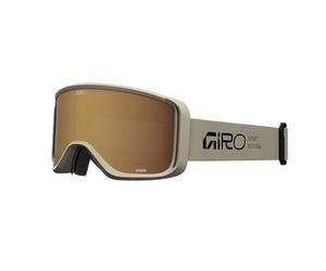 Giro Sagen Stacked Goggle Performance Pour Passionnés De Station Et Bike-Park, Lentilles Cylindriques Claires, Vue Périphérique EXV, Mousse Triple-Couche Luxueuse,Tan with Gold Accent, Taille : OS