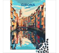 GironaSpain Puzzles 1000 pièces | puzzle pour vous aider à vous concentrer une activité apaisante qui encourage l'attention et occupe l'esprit à la maison