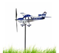 Girouette - 28,3 x 10,9 pouces, attrape-vent d'avion, finition élégante | Drapeau météo d'avion durable, indicateur de direction du vent pour l'extérieur, jardin de cour