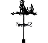 Girouette à vent en forme de chien en métal en forme d'animal - Convient pour les jardins sur le toit, les fermes en plein air et comme outil de mesure de la vitesse du vent