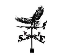 Girouette Aigle Chauve Forme girouette girouette Vent girouette Outils de Mesure Acier Inoxydable pour Patio Cour Ornement décoration