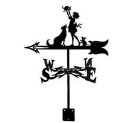 Girouette Artisanale avec Silhouette d'animal, Ornement sur Le Toit, girouette, Outil de Mesure, scène de Ferme, Piquet de, Art